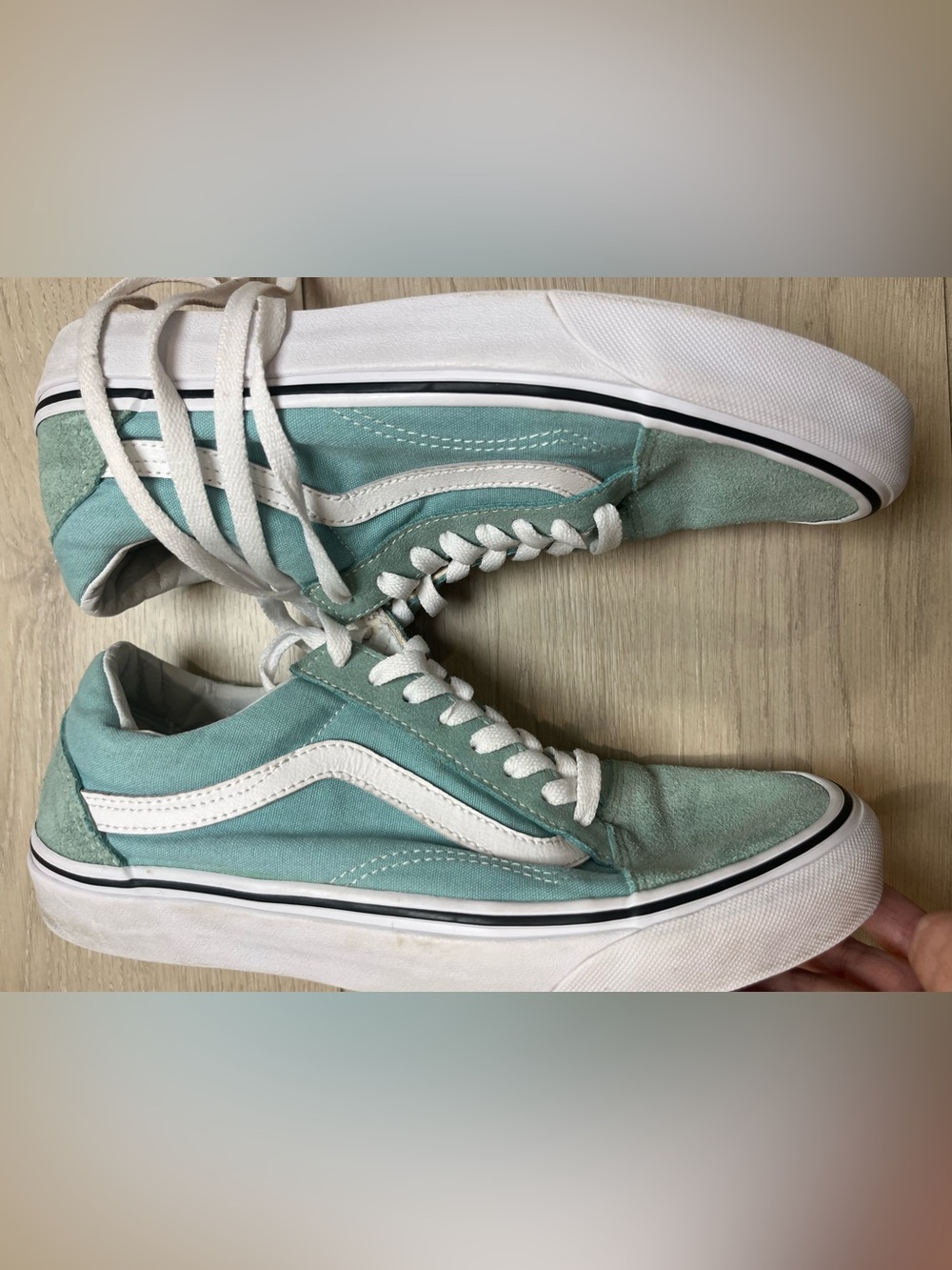 Vans Old Skool Color Theory - Iceberg Green Women’s 9 1/2 - Picture 6 of 7